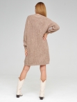 Женский вязаный свитер оверсайз, платье